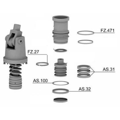 Piston Group Rebuild Kit Fiorenzato Lever