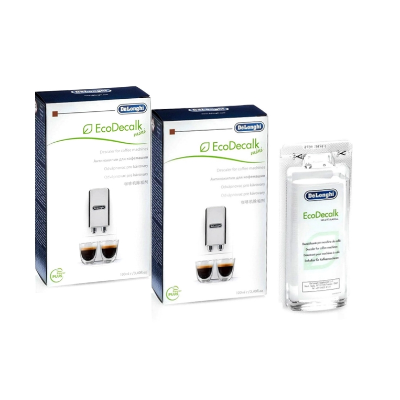 Descaler ECODECALK 100ml Delonghi 1 Descale Per Bottle Pack of 2